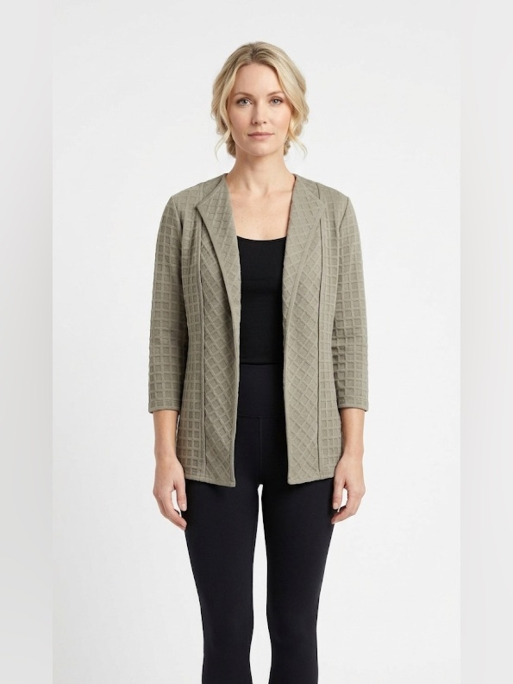 Misook tan knit cardigan size small